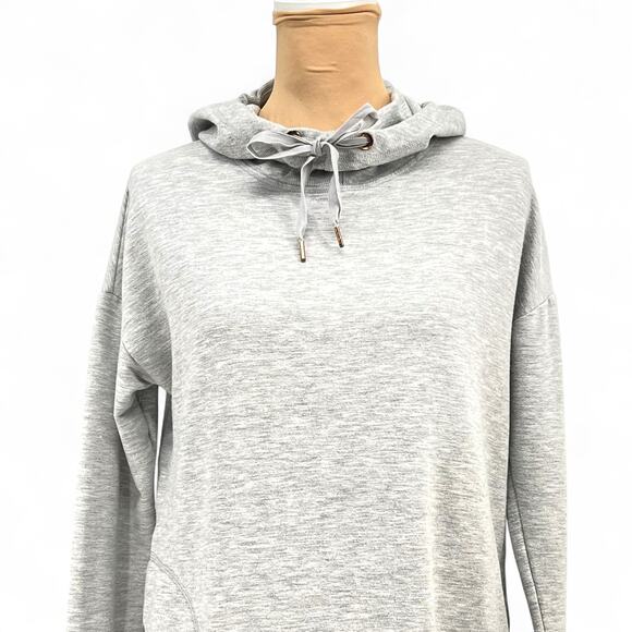 YOGALICIOUS Woman's Faux Wrap Cowl Neck Hoodie S Athleisure Gorpccore Campy - Picture 4 of 8